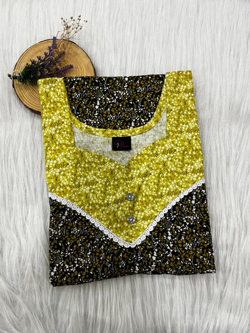 FRONT PLEATED LACE NIGHTY