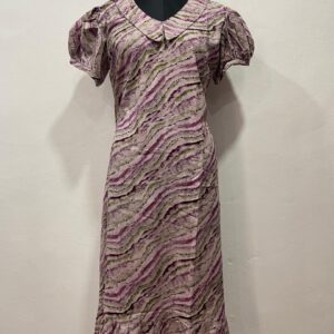 COTTON NON-FEEDING FROCK NIGHTY WITH PETER PAN COLLAR & PUFF SLEEVE
