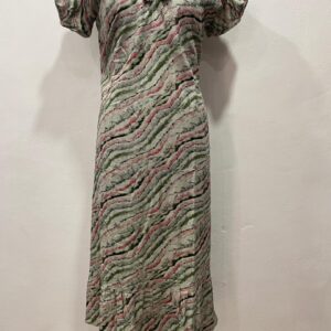 COTTON NON-FEEDING FROCK NIGHTY WITH PETER PAN COLLAR & PUFF SLEEVE