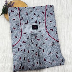 FRONT PLEATED ZIP NIGHTY