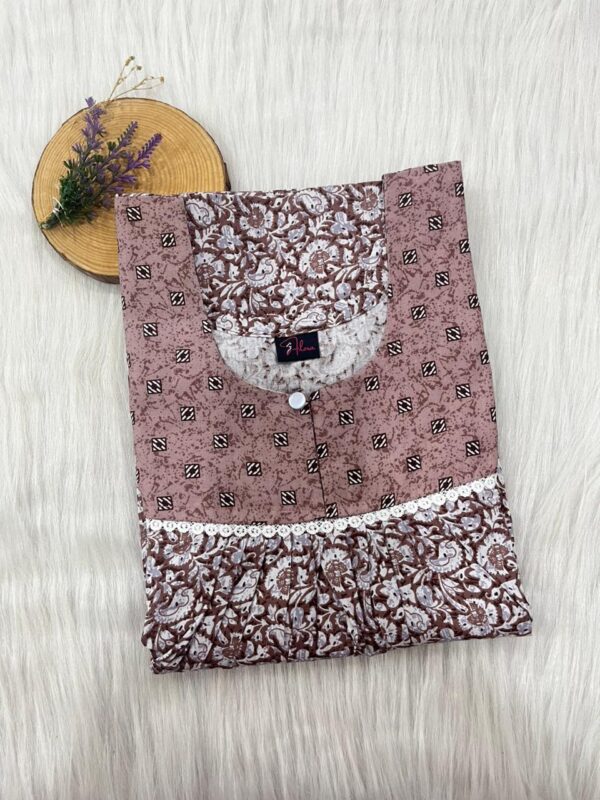 FRONT PLEATED LACE NIGHTY