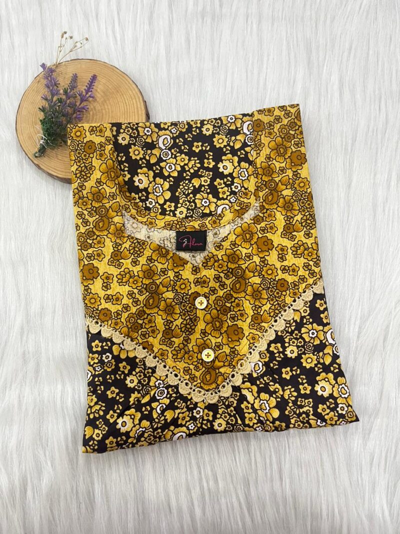 FRONT PLEATED LACE NIGHTY