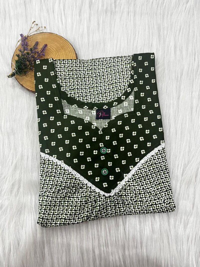 FRONT PLEATED LACE NIGHTY