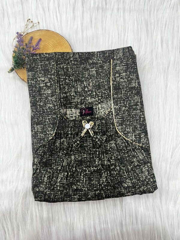 Front Elastic Pleated Nighty