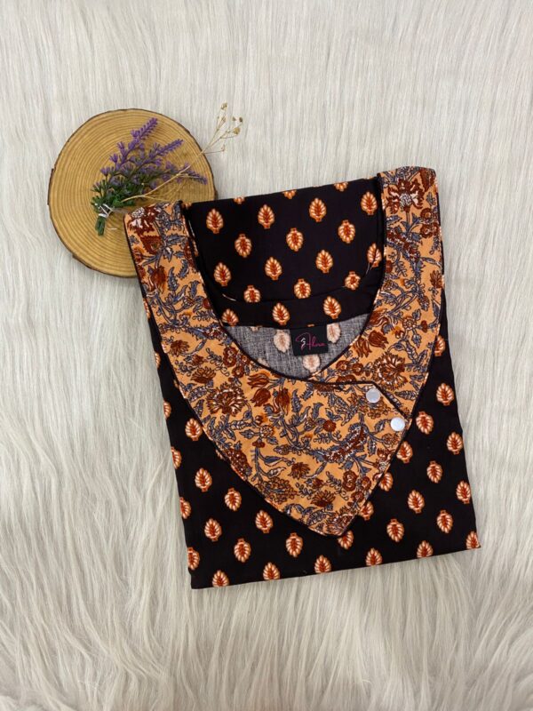 V-Neck Side Button Nighty