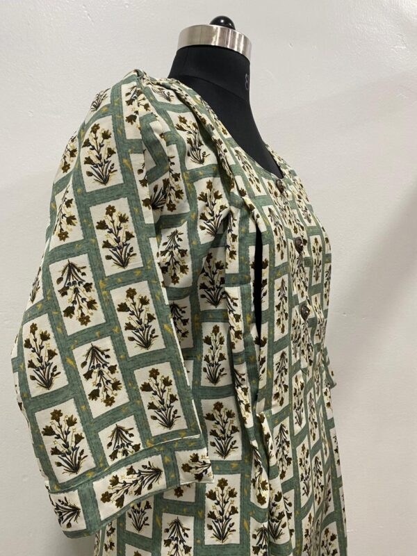 Women Foil Printed Rayon Maternity And Feeding Kurti