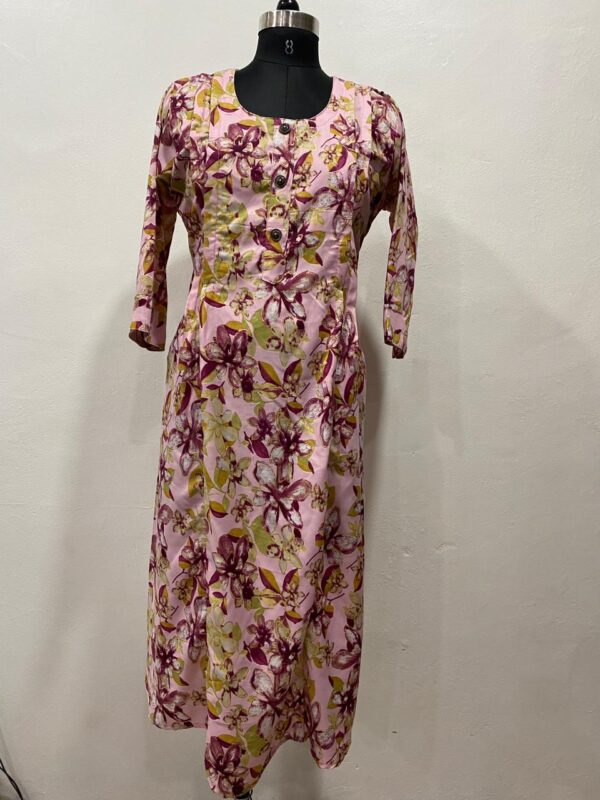Women Foil Printed Rayon Maternity And Feeding Kurti