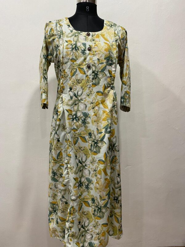 Women Foil Printed Rayon Maternity And Feeding Kurti