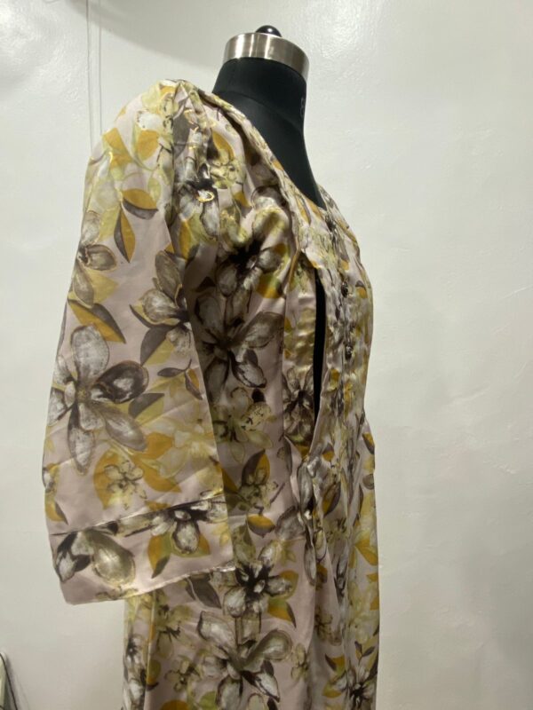 Women Foil Printed Rayon Maternity And Feeding Kurti