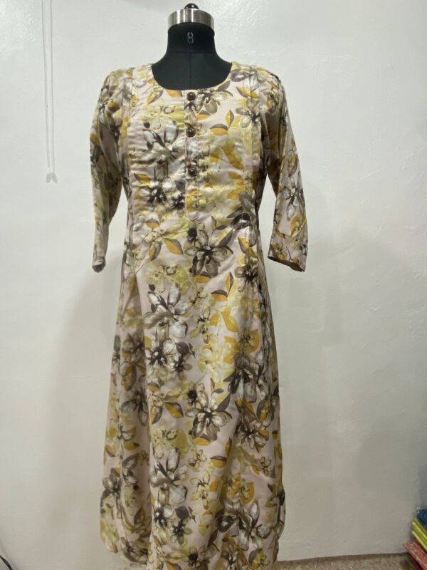 Women Foil Printed Rayon Maternity And Feeding Kurti