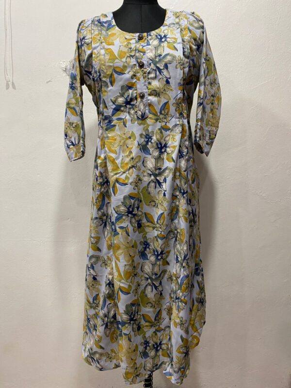 Women Foil Printed Rayon Maternity And Feeding Kurti