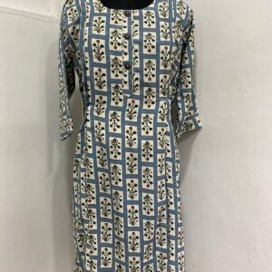 Women Foil Printed Rayon Maternity And Feeding Kurti
