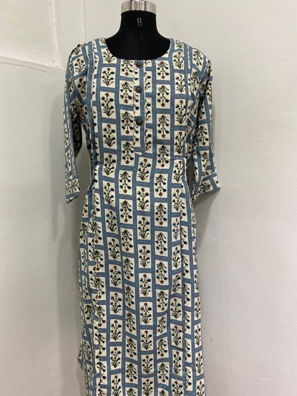 Women Foil Printed Rayon Maternity And Feeding Kurti
