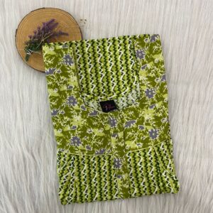 Cotton Feeding Nighty With Two Side Vertical Zip and Single Centre Zip (Copy)