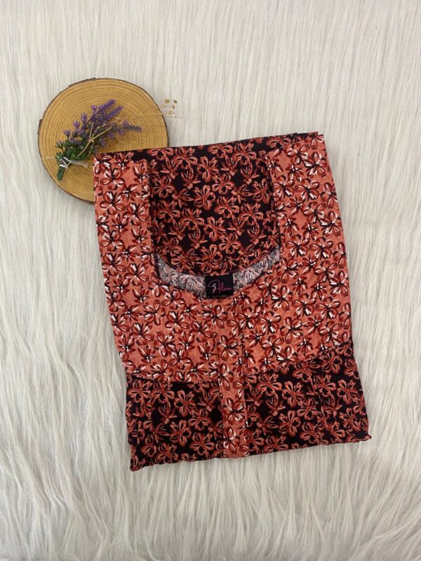 Cotton Feeding Nighty With Two Side Vertical Zip and Single Centre Zip