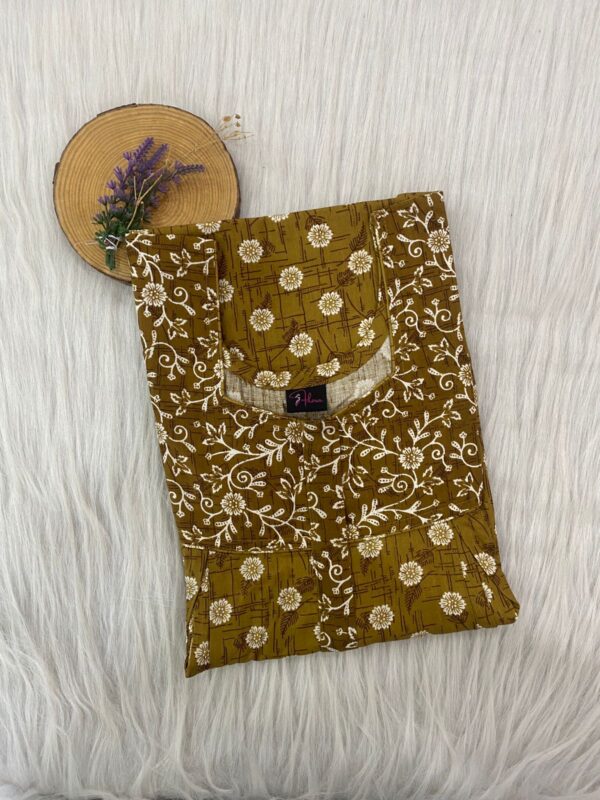 Cotton Feeding Nighty With Two Side Vertical Zip and Single Centre Zip