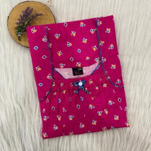 Plus Size Front Elastic Pleated Nighty