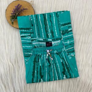 Plus Size Front Elastic Pleated Nighty