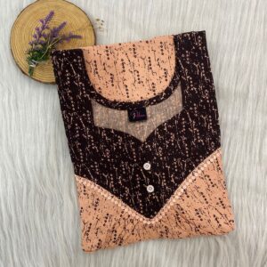 FRONT PLEATED LACE NIGHTY