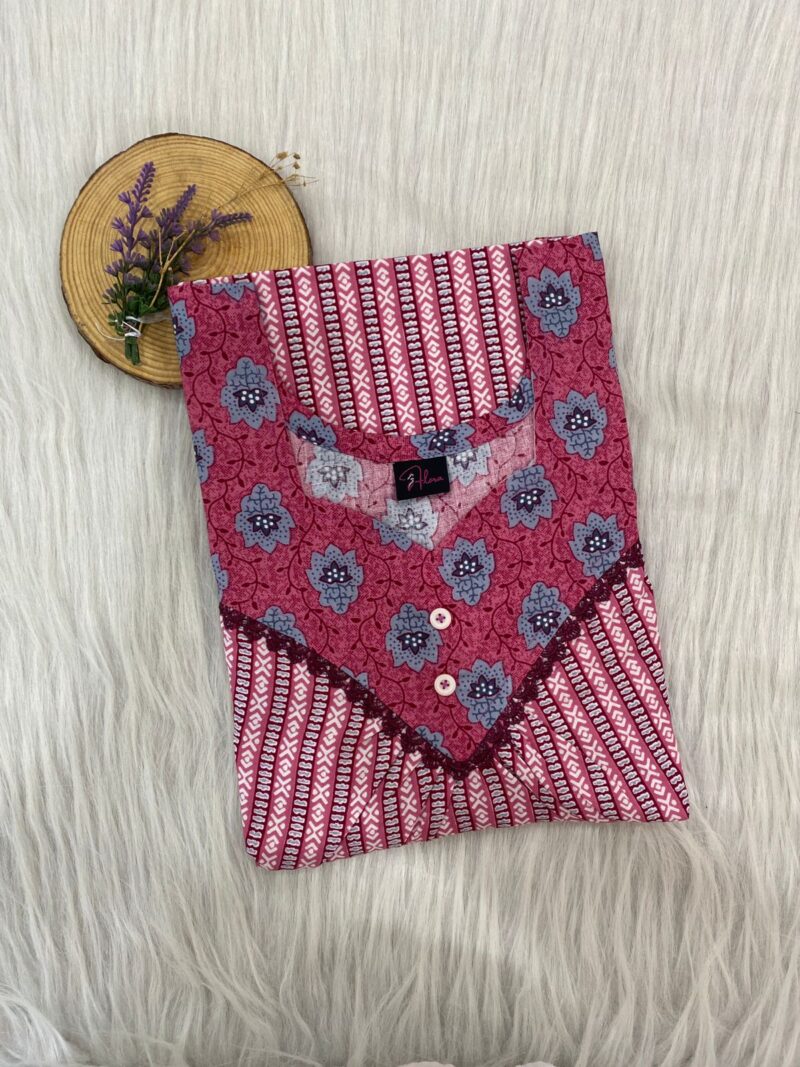 FRONT PLEATED LACE NIGHTY