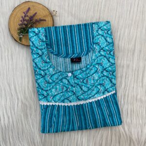 FRONT PLEATED LACE NIGHTY