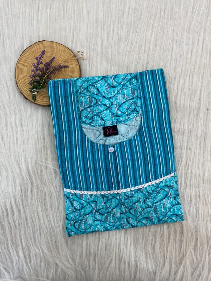 FRONT PLEATED LACE NIGHTY