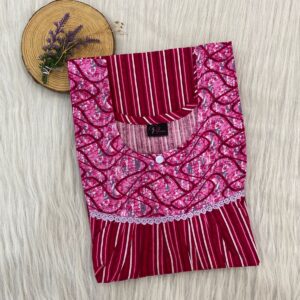 FRONT PLEATED LACE NIGHTY