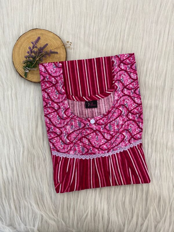 FRONT PLEATED LACE NIGHTY