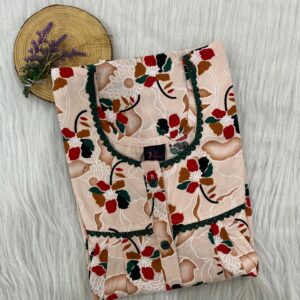 DOUBLE LACE WITH OPENABLE BUTTON NIGHTY