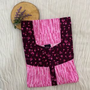 Mix N Match Square Neck Pleated Nighty