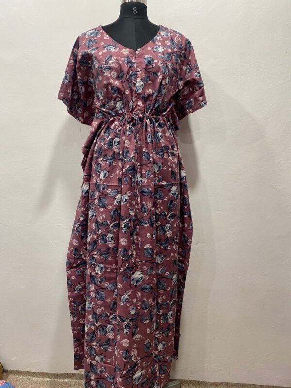 FEEDING KAFTAN WITH CENTER INVISIBLE ZIP NIGHTY