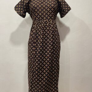 AJRAKH COTTON FEEDING FROCK WITH SIDE POCKET