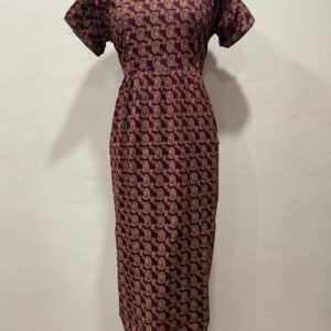 AJRAKH COTTON FEEDING FROCK WITH SIDE POCKET