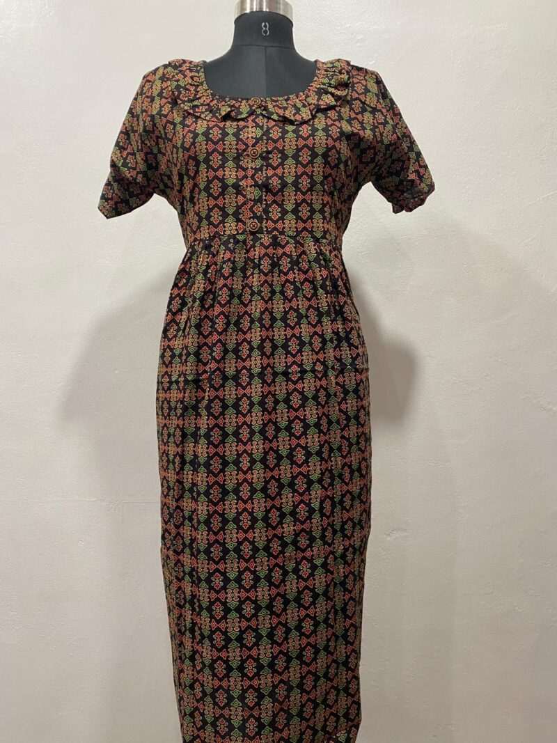 NON-FEEDING FROCK NIGHTY WITH SIDE POCKET