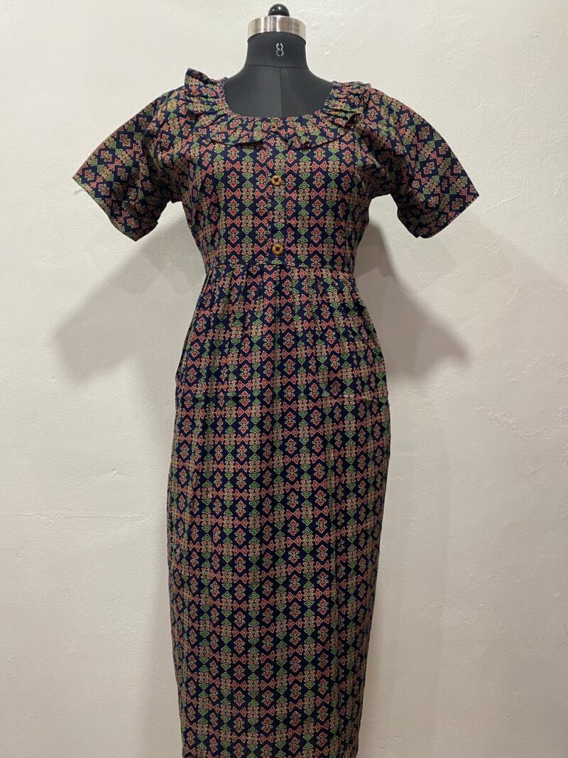 NON-FEEDING FROCK NIGHTY WITH SIDE POCKET