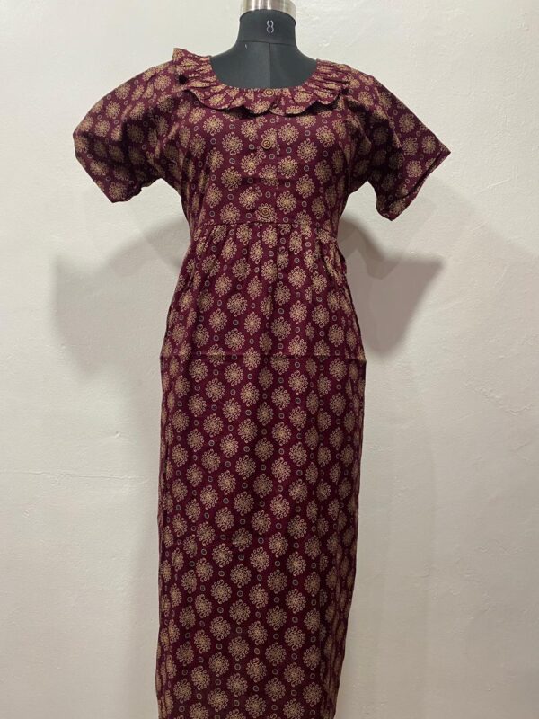 NON-FEEDING FROCK NIGHTY WITH SIDE POCKET