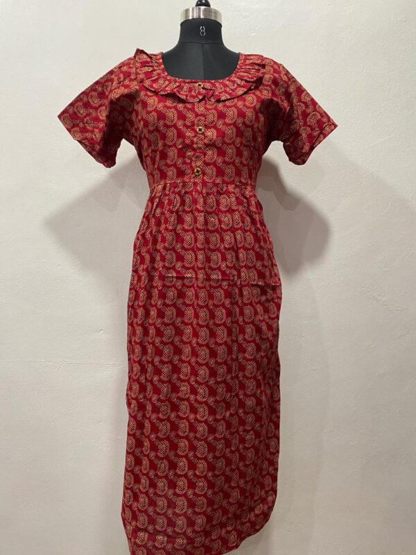 NON-FEEDING FROCK NIGHTY WITH SIDE POCKET