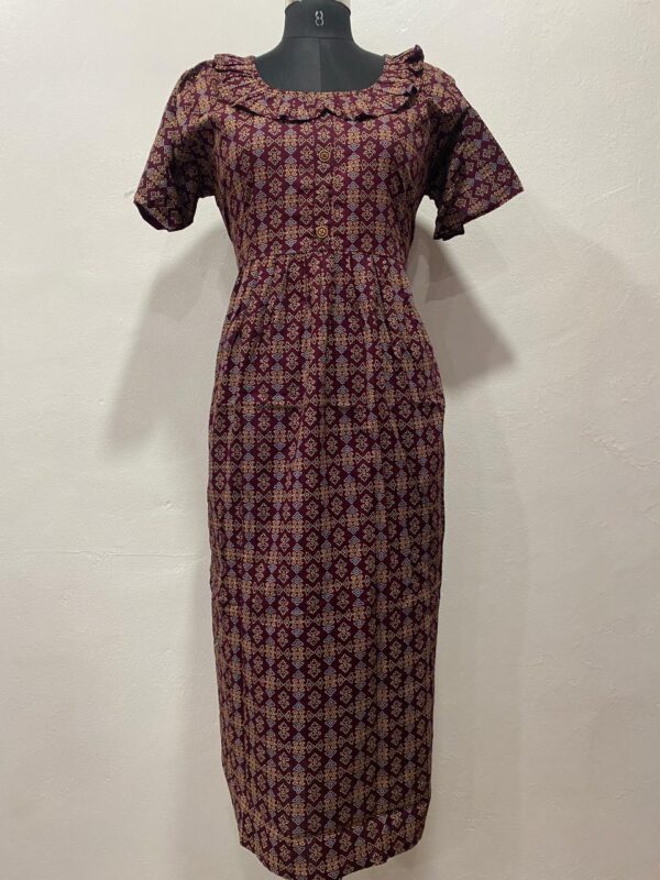 NON-FEEDING FROCK NIGHTY WITH SIDE POCKET