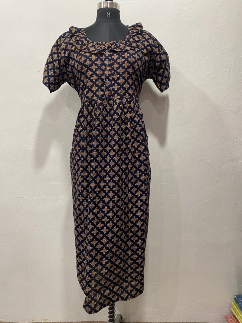 NON-FEEDING FROCK NIGHTY WITH SIDE POCKET