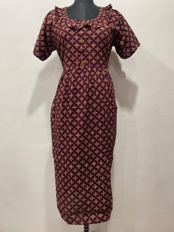 NON-FEEDING FROCK NIGHTY WITH SIDE POCKET