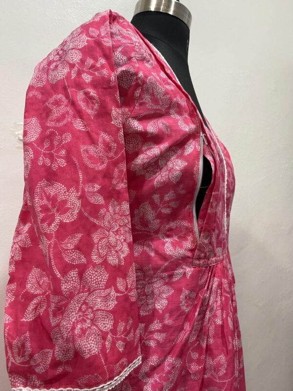 Muslin Cotton Flared Feeding Kurti