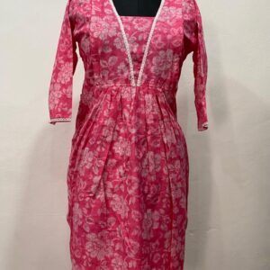 Muslin Cotton Flared Feeding Kurti