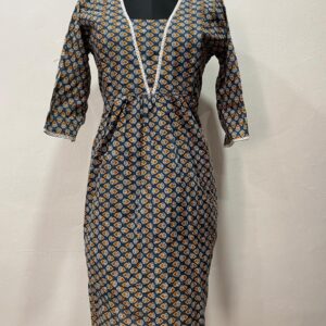 Muslin Cotton Flared Feeding Kurti