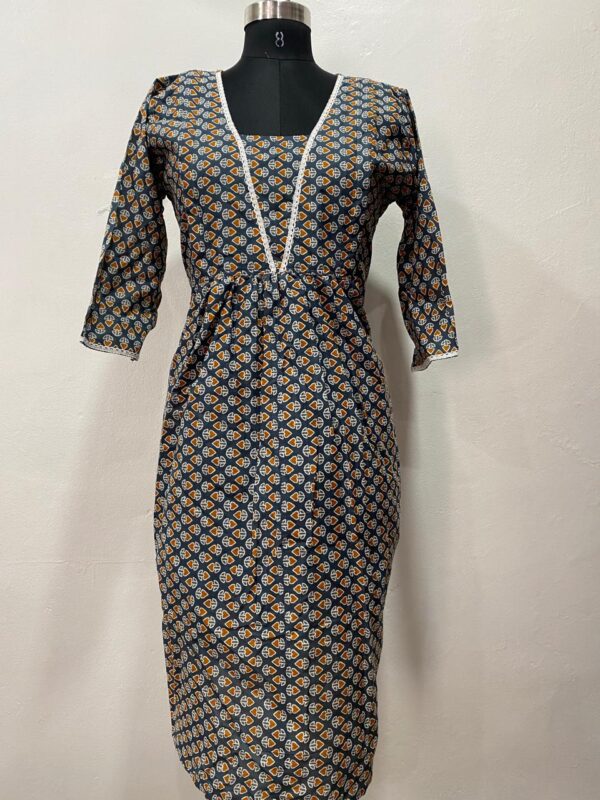 Muslin Cotton Flared Feeding Kurti