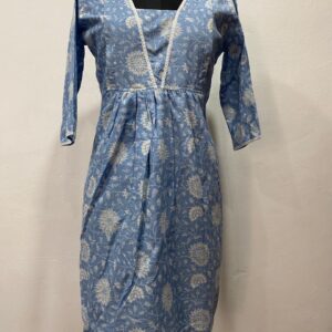 Muslin Cotton Flared Feeding Kurti