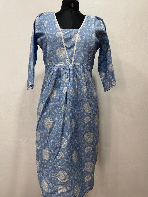 Muslin Cotton Flared Feeding Kurti
