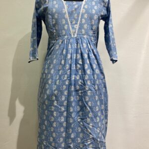 Muslin Cotton Flared Feeding Kurti
