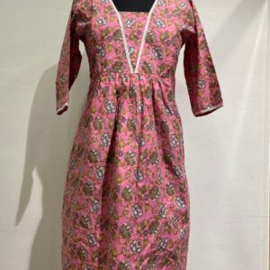 Muslin Cotton Flared Feeding Kurti