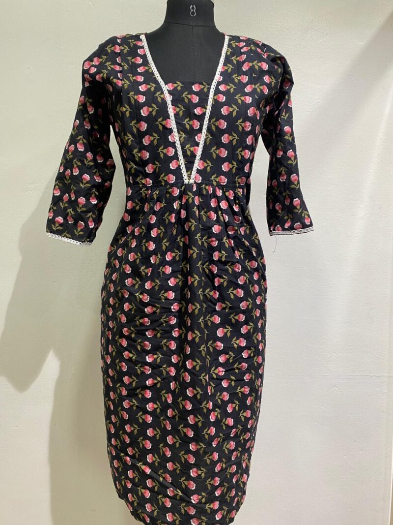 Muslin Cotton Flared Feeding Kurti