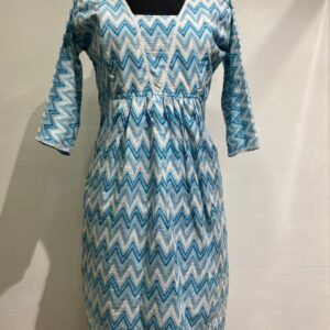 Muslin Cotton Flared Feeding Kurti